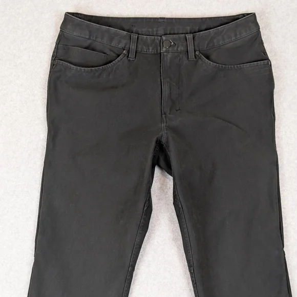 Lululemon ABC Utilitech Pants Mens 32 Black Stretch Canvas M5ABPS FITS LIKE SLIM - Picture 7 of 10